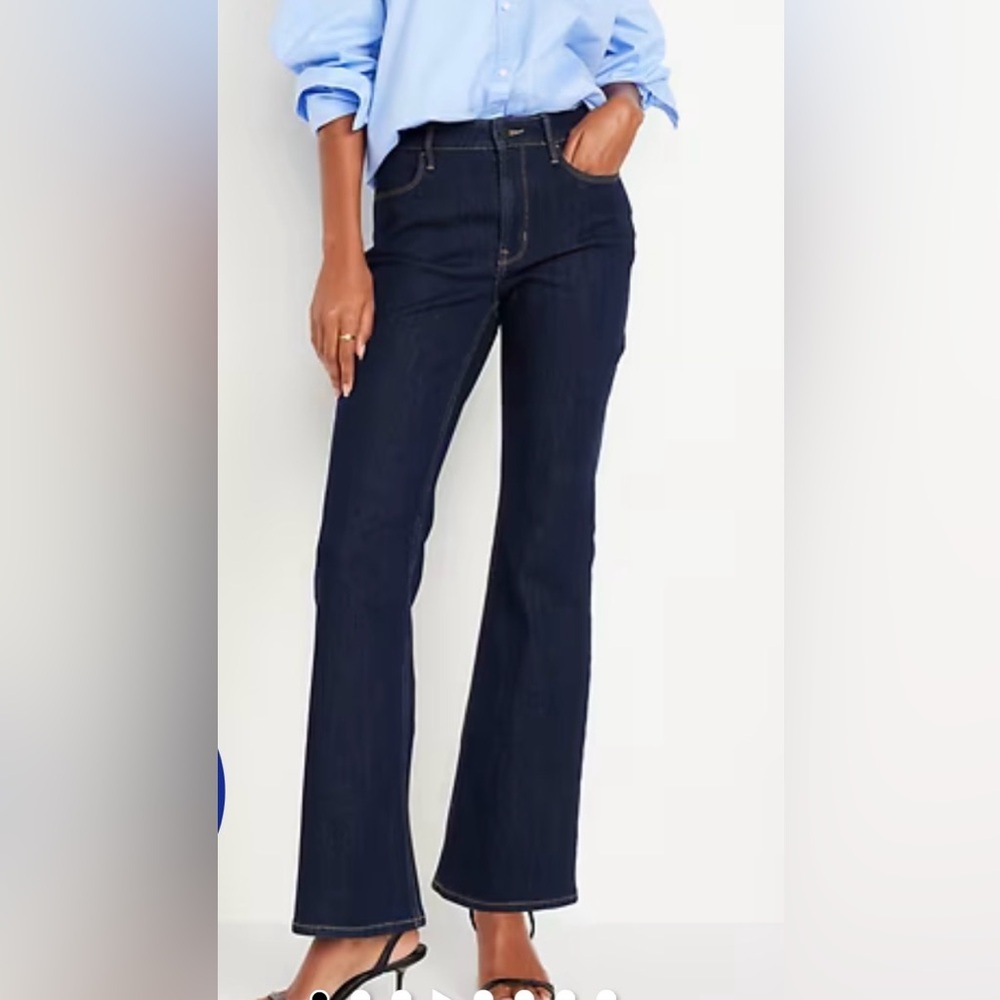 Old Navy Women's Dark Indigo Flare Jeans